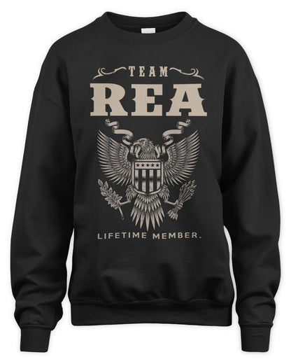 REA TP06-K82 – Personalized Classic Style Apparel “Team NAME Lifetime Member” - Unisex Sweatshirt - Black