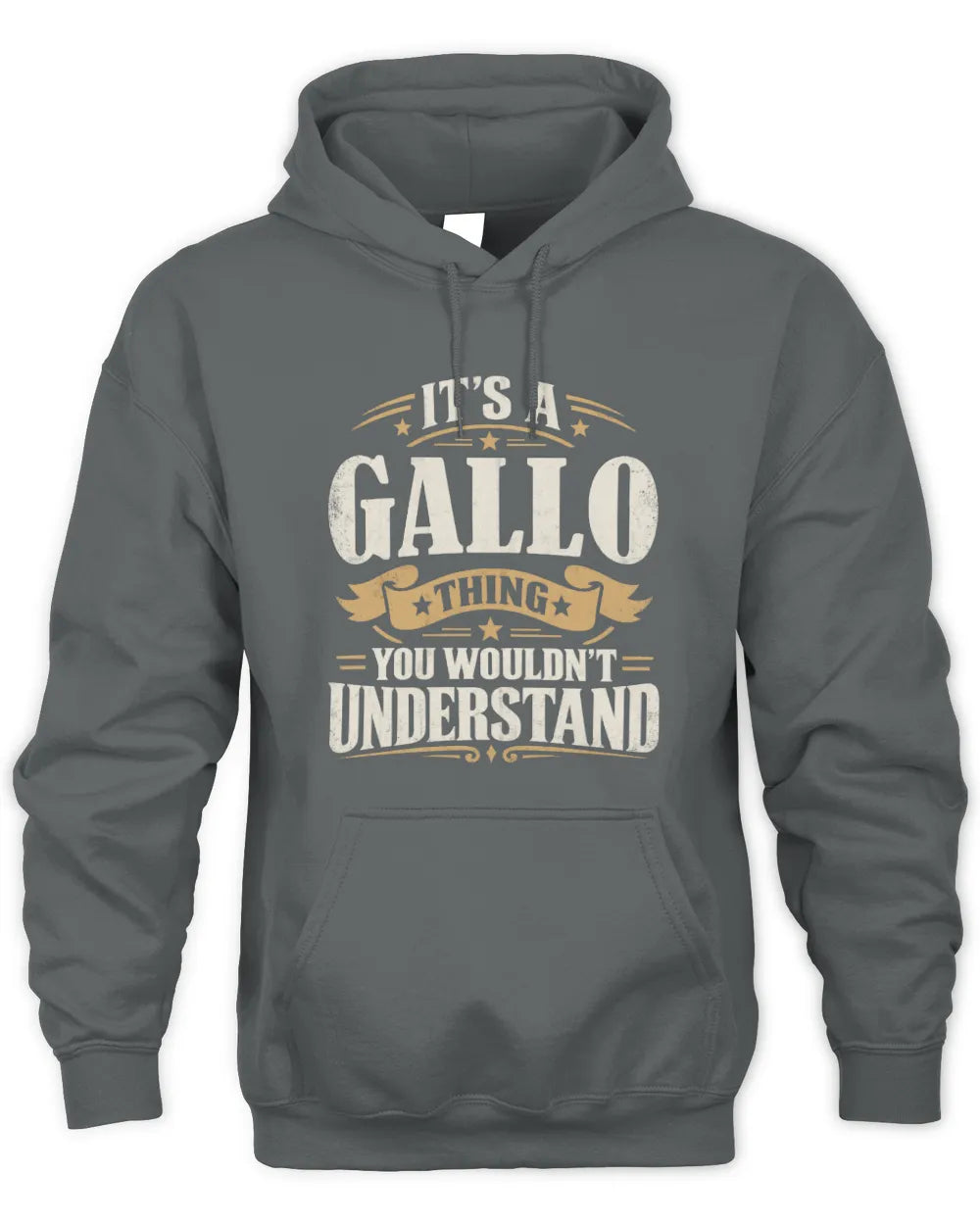 GALLO P08 TH51 - Personalized “It’s a/an [NAME] Thing – You Wouldn’t Understand” Shirt - Unisex Hoodie - Charcoal