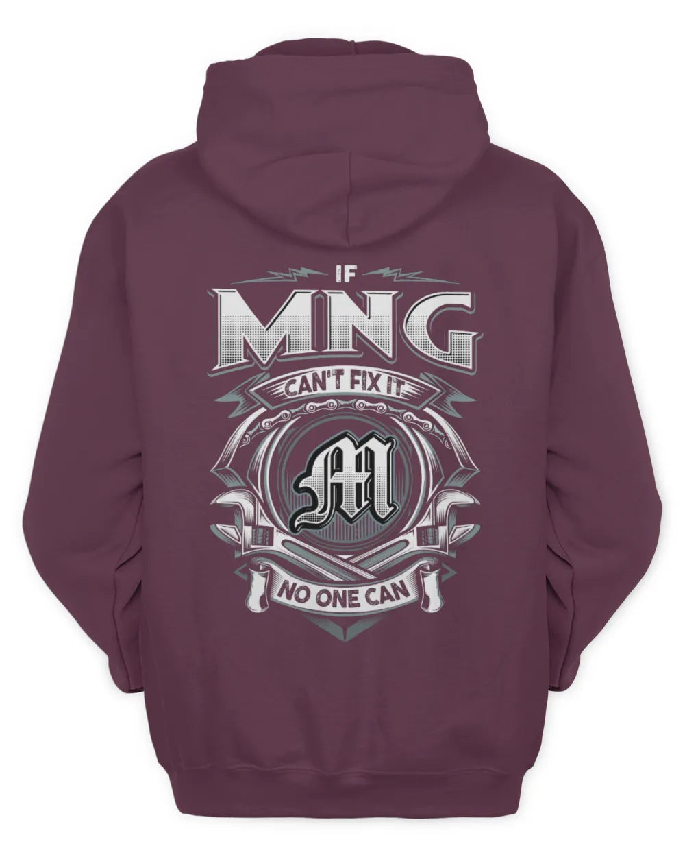 MNG AP81-K4-626 - Personalized Ahmed Quote Apparel “If Ahmed Can't Fix It, No One Can” - Unisex Hoodie - Maroon
