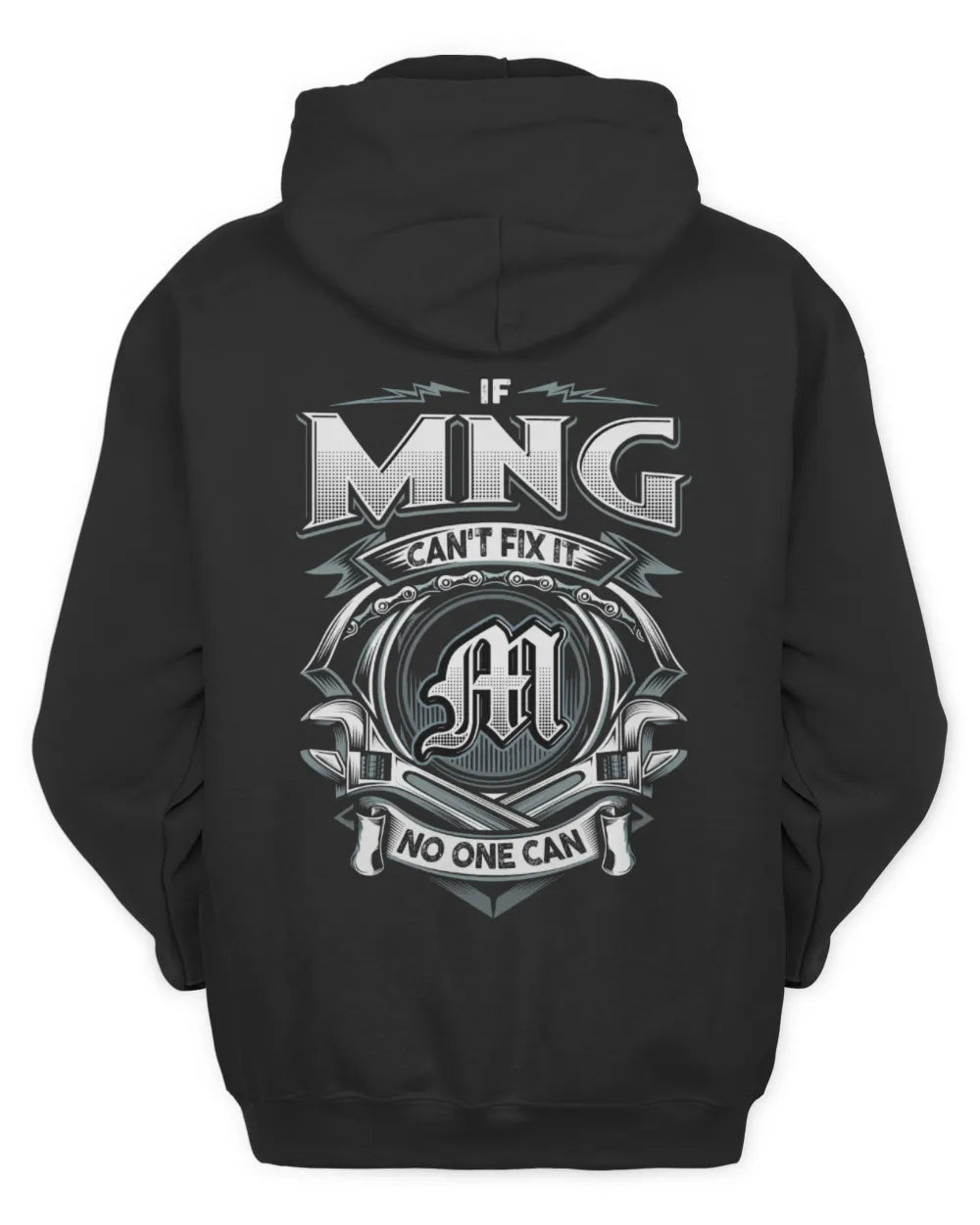 MNG AP81-K4-626 - Personalized Ahmed Quote Apparel “If Ahmed Can't Fix It, No One Can” - Unisex Hoodie - Black