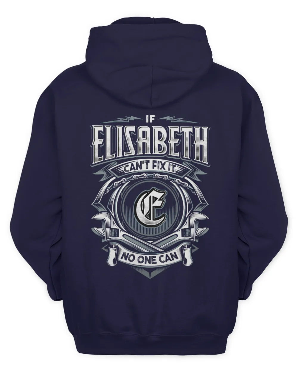 ELISABETH AP81-K4-626 - Personalized Ahmed Quote Apparel “If Ahmed Can't Fix It, No One Can” - Unisex Hoodie - Navy