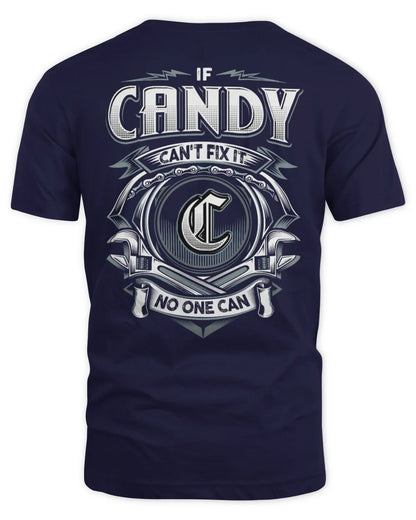 CANDY AP81-K4-626 - Personalized Ahmed Quote Apparel “If Ahmed Can't Fix It, No One Can” - Unisex Standard T-Shirt - Navy