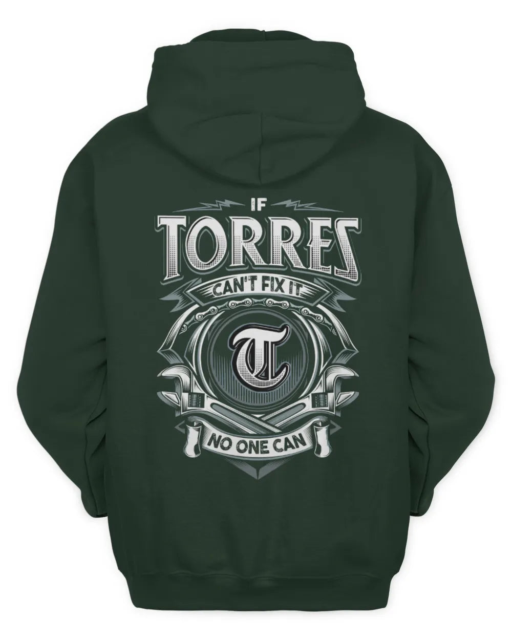 TORRES AP81-K4-626 - Personalized Ahmed Quote Apparel “If Ahmed Can't Fix It, No One Can” - Unisex Hoodie - Forest Green