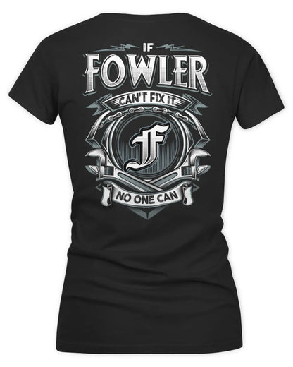 FOWLER AP81-K4-626 - Personalized Ahmed Quote Apparel “If Ahmed Can't Fix It, No One Can” - Women's V-Neck T-Shirt - Black