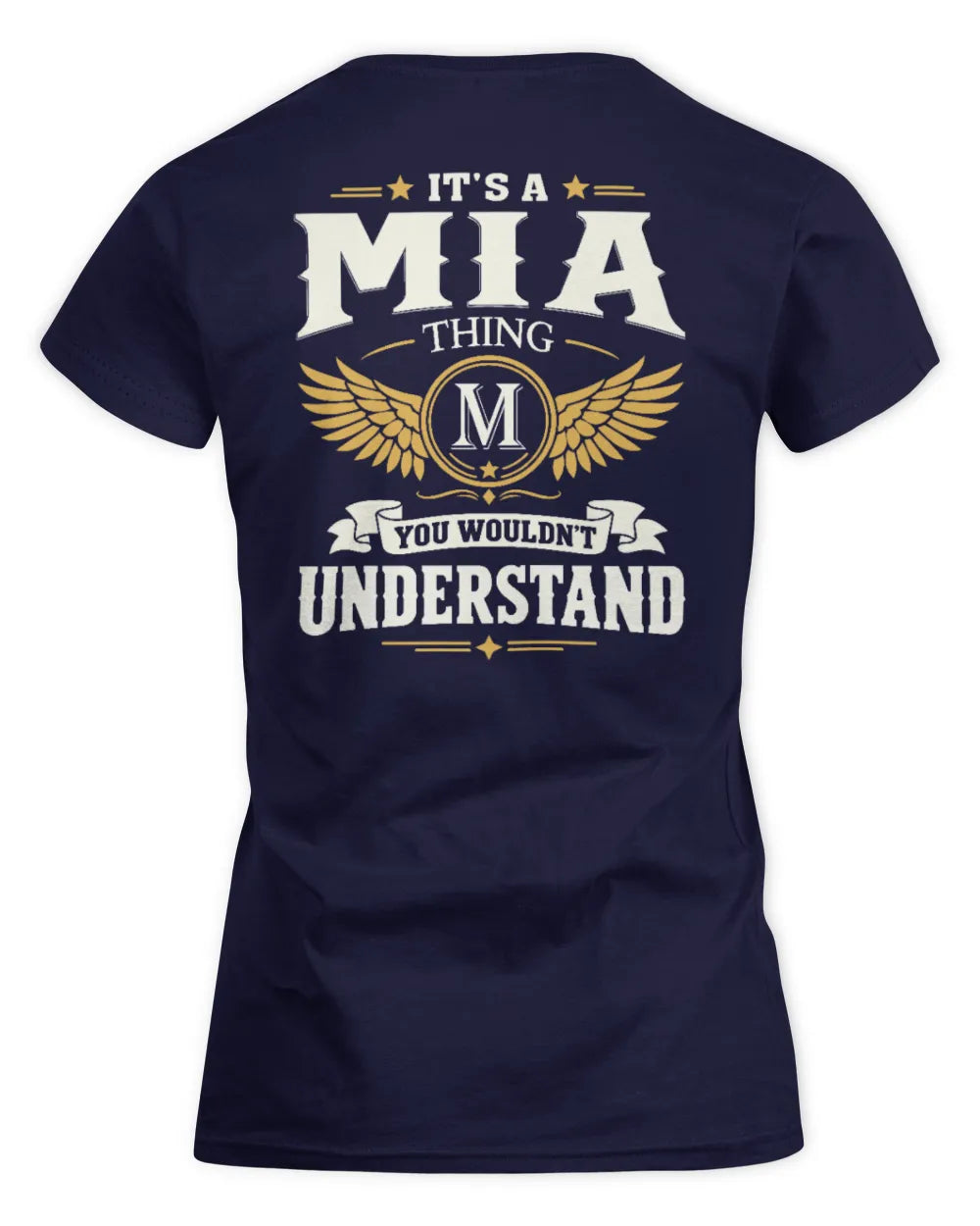 MIA KT06-M008 It’s a [NAME] Thing – You Wouldn’t Understand | Personalized Vintage T-Shirt - Women's Standard T-Shirt - Navy