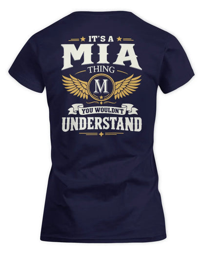 MIA KT06-M008 It’s a [NAME] Thing – You Wouldn’t Understand | Personalized Vintage T-Shirt - Women's Standard T-Shirt - Navy