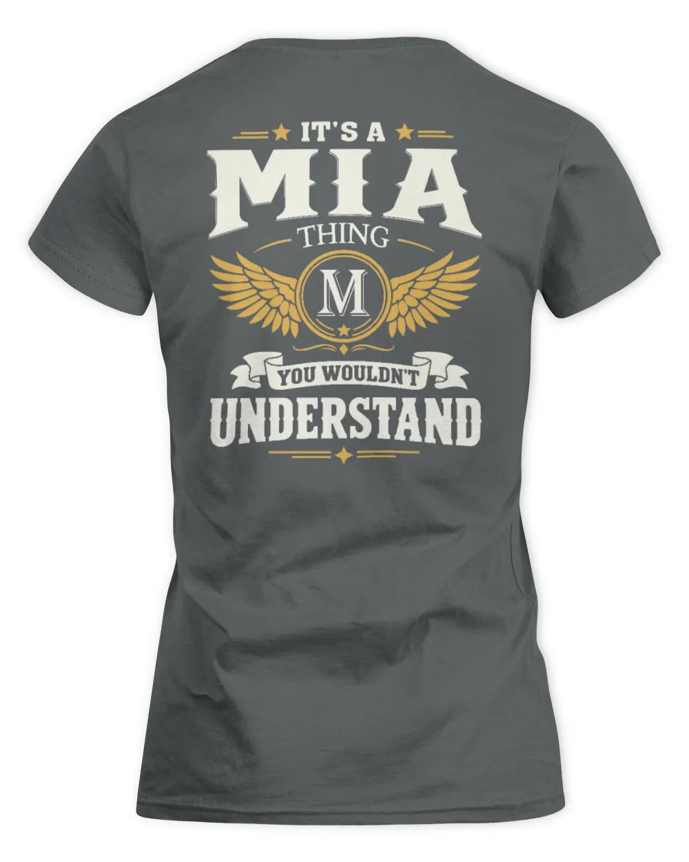 MIA KT06-M008 It’s a [NAME] Thing – You Wouldn’t Understand | Personalized Vintage T-Shirt - Women's Standard T-Shirt - Charcoal