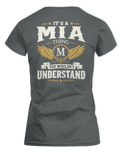 MIA KT06-M008 It’s a [NAME] Thing – You Wouldn’t Understand | Personalized Vintage T-Shirt - Women's Standard T-Shirt - Charcoal