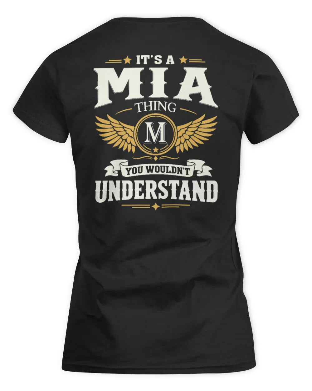 MIA KT06-M008 It’s a [NAME] Thing – You Wouldn’t Understand | Personalized Vintage T-Shirt - Women's Standard T-Shirt - Black