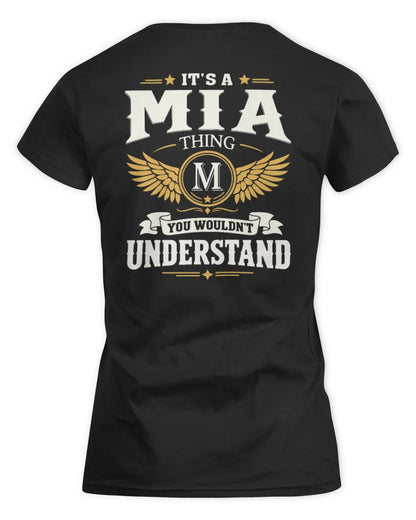 MIA KT06-M008 It’s a [NAME] Thing – You Wouldn’t Understand | Personalized Vintage T-Shirt - Women's Standard T-Shirt - Black