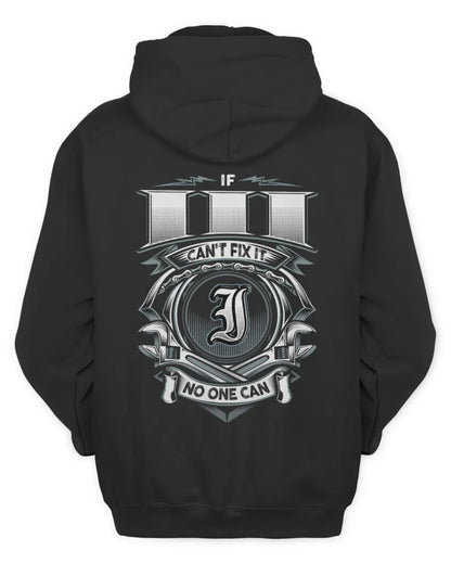 III AP81-K4-626 - Personalized Ahmed Quote Apparel “If Ahmed Can't Fix It, No One Can” - Unisex Hoodie - Black