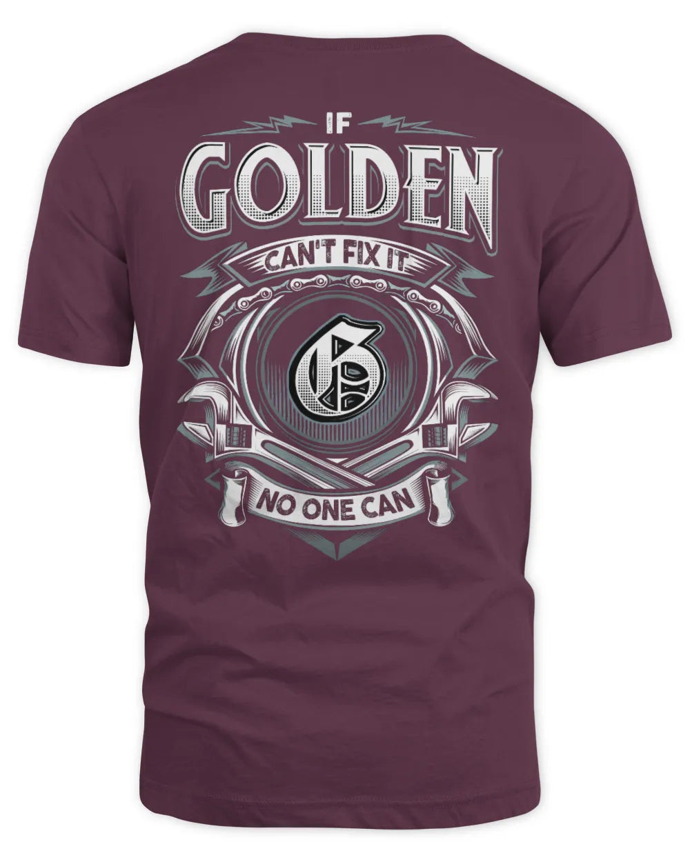 GOLDEN AP81-K4-626 - Personalized Ahmed Quote Apparel “If Ahmed Can't Fix It, No One Can” - Unisex Standard T-Shirt - Maroon
