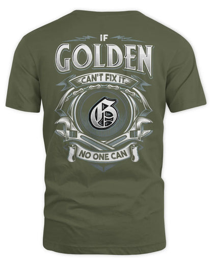 GOLDEN AP81-K4-626 - Personalized Ahmed Quote Apparel “If Ahmed Can't Fix It, No One Can” - Unisex Standard T-Shirt - Military Green