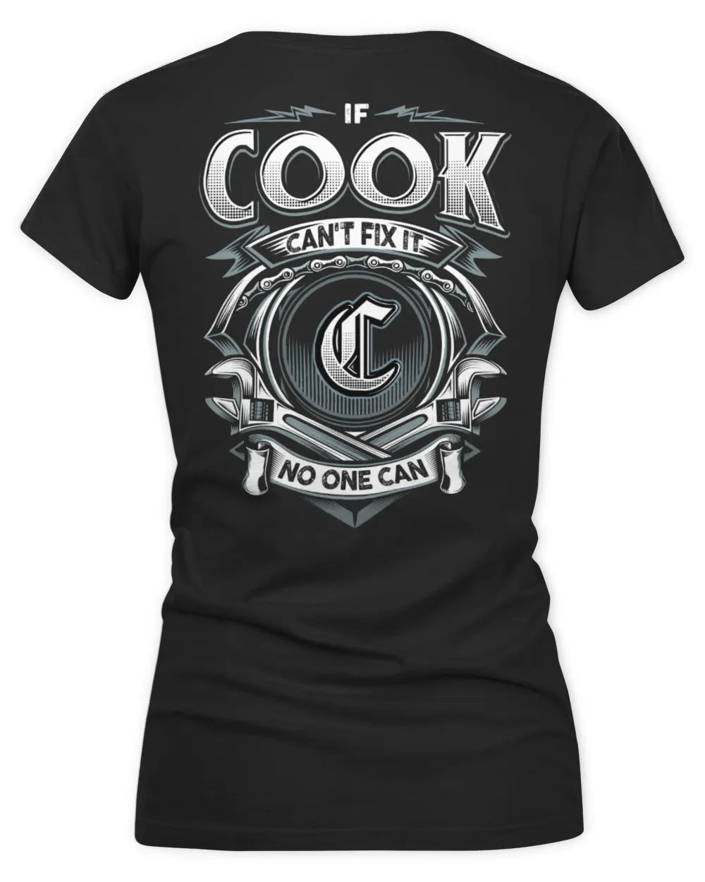 COOK AP81-K4-626 - Personalized Ahmed Quote Apparel “If Ahmed Can't Fix It, No One Can” - Women's V-Neck T-Shirt - Black