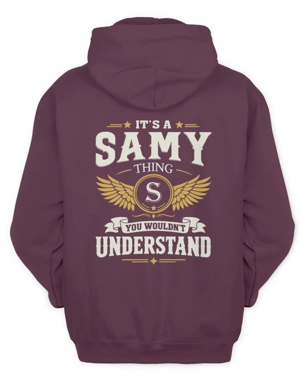 SAMY KT06-M008 It’s a [NAME] Thing – You Wouldn’t Understand | Personalized Vintage T-Shirt - Unisex Hoodie - Maroon