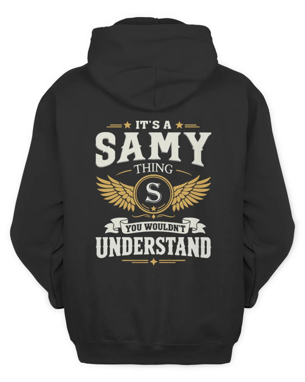 SAMY KT06-M008 It’s a [NAME] Thing – You Wouldn’t Understand | Personalized Vintage T-Shirt - Unisex Hoodie - Black