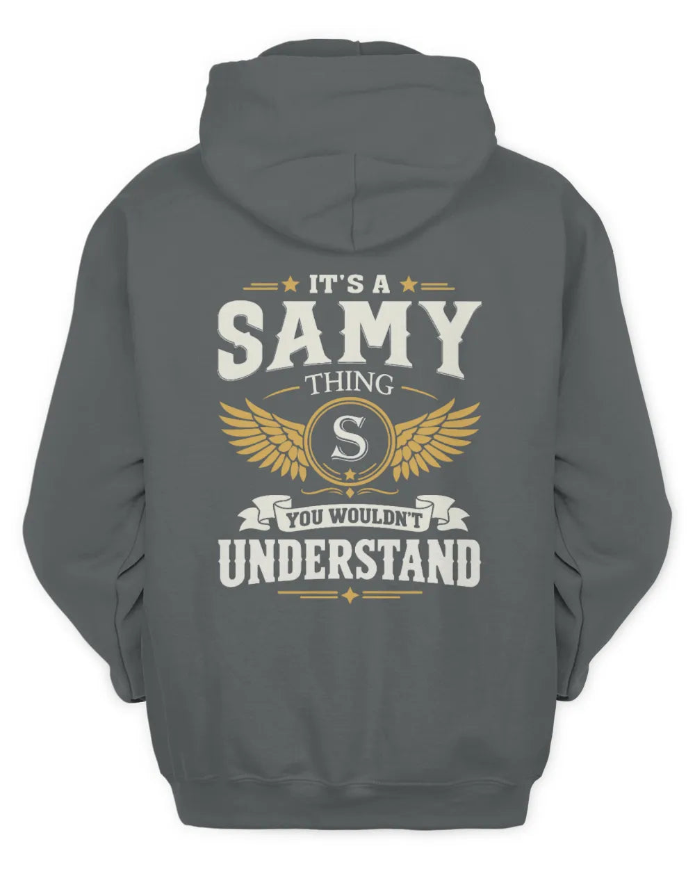 SAMY KT06-M008 It’s a [NAME] Thing – You Wouldn’t Understand | Personalized Vintage T-Shirt - Unisex Hoodie - Charcoal