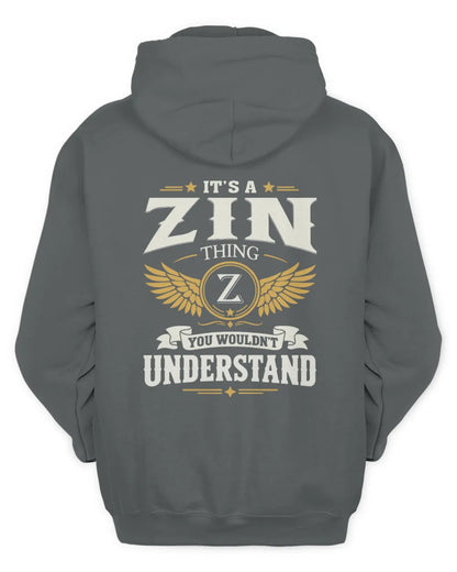 ZIN KT06-M008 It’s a [NAME] Thing – You Wouldn’t Understand | Personalized Vintage T-Shirt - Unisex Hoodie - Charcoal