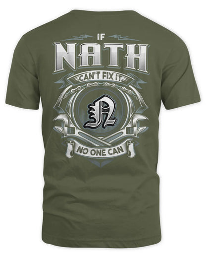 NATH AP81-K4-626 - Personalized Ahmed Quote Apparel “If Ahmed Can't Fix It, No One Can” - Unisex Standard T-Shirt - Military Green