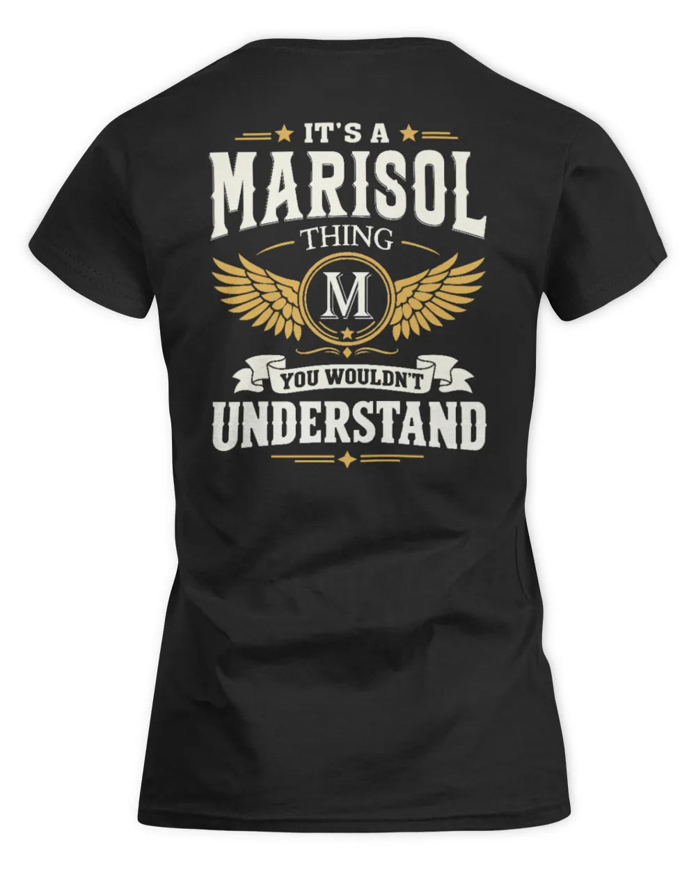 MARISOL KT06-M008 It’s a [NAME] Thing – You Wouldn’t Understand | Personalized Vintage T-Shirt - Women's Standard T-Shirt - Black