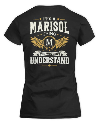 MARISOL KT06-M008 It’s a [NAME] Thing – You Wouldn’t Understand | Personalized Vintage T-Shirt - Women's Standard T-Shirt - Black