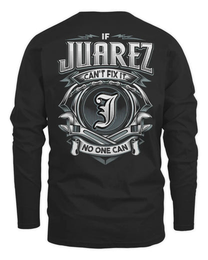JUAREZ AP81-K4-626 - Personalized Ahmed Quote Apparel “If Ahmed Can't Fix It, No One Can” - Men's Long Sleeved T-Shirt - Black