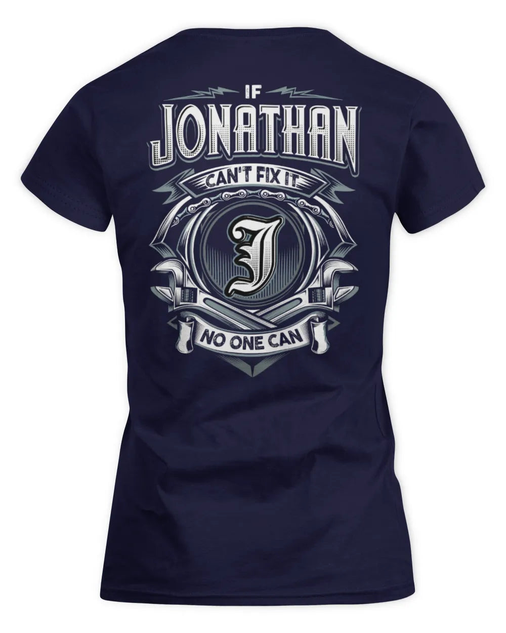 JONATHAN AP81-K4-626 - Personalized Ahmed Quote Apparel “If Ahmed Can't Fix It, No One Can” - Women's Standard T-Shirt - Navy