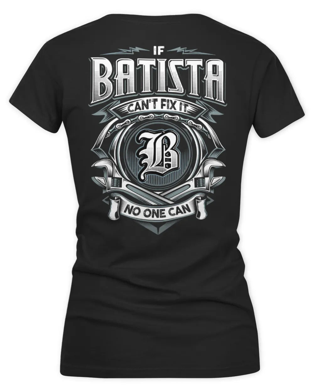BATISTA AP81-K4-626 - Personalized Ahmed Quote Apparel “If Ahmed Can't Fix It, No One Can” - Women's V-Neck T-Shirt - Black