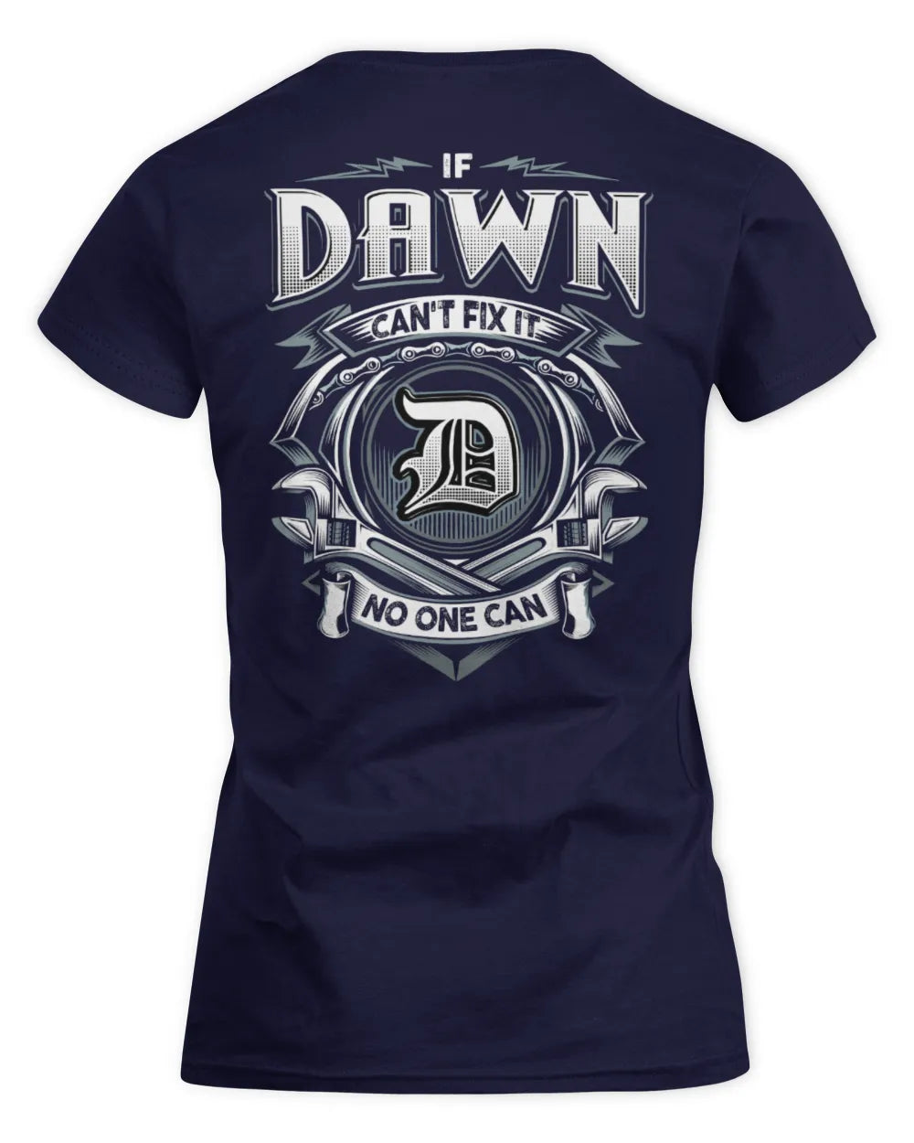DAWN AP81-K4-626 - Personalized Ahmed Quote Apparel “If Ahmed Can't Fix It, No One Can” - Women's Standard T-Shirt - Navy