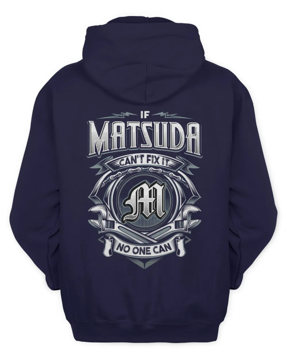 MATSUDA AP81-K4-626 - Personalized Ahmed Quote Apparel “If Ahmed Can't Fix It, No One Can” - Unisex Hoodie - Navy