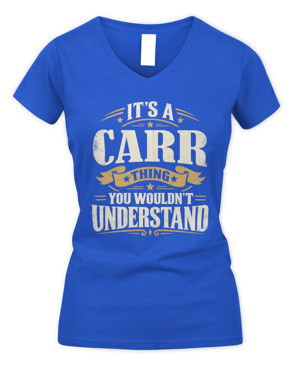 CARR P08 TH51 - Personalized “It’s a/an [NAME] Thing – You Wouldn’t Understand” Shirt - Women's V-Neck T-Shirt - Royal