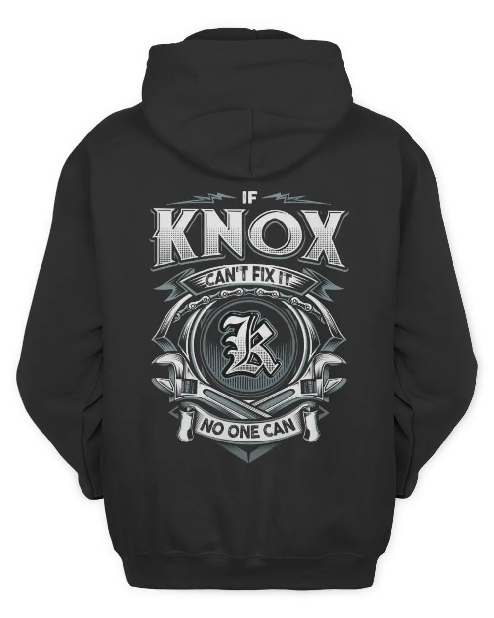 KNOX AP81-K4-626 - Personalized Ahmed Quote Apparel “If Ahmed Can't Fix It, No One Can” - Unisex Hoodie - Black