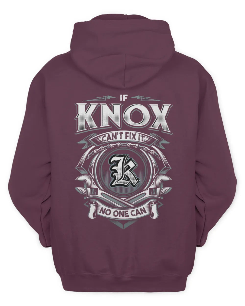 KNOX AP81-K4-626 - Personalized Ahmed Quote Apparel “If Ahmed Can't Fix It, No One Can” - Unisex Hoodie - Maroon