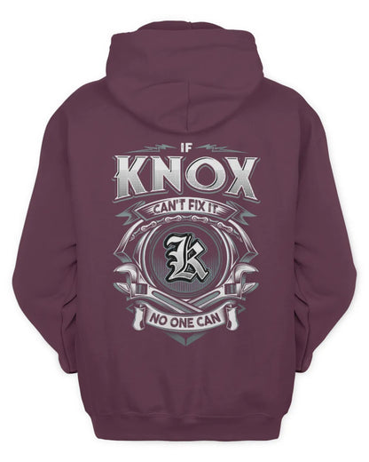 KNOX AP81-K4-626 - Personalized Ahmed Quote Apparel “If Ahmed Can't Fix It, No One Can” - Unisex Hoodie - Maroon