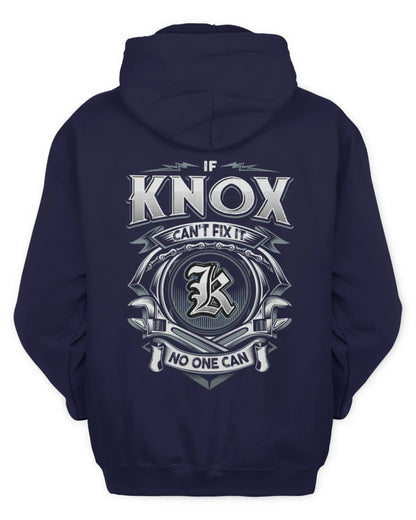 KNOX AP81-K4-626 - Personalized Ahmed Quote Apparel “If Ahmed Can't Fix It, No One Can” - Unisex Hoodie - Navy