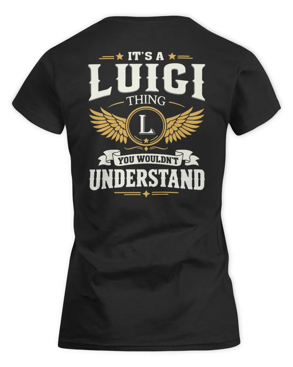 LUIGI KT06-M008 It’s a [NAME] Thing – You Wouldn’t Understand | Personalized Vintage T-Shirt - Women's Standard T-Shirt - Black