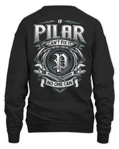 PILAR AP81-K4-626 - Personalized Ahmed Quote Apparel “If Ahmed Can't Fix It, No One Can” - Unisex Sweatshirt - Black