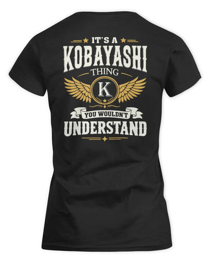 KOBAYASHI KT06-M008 It’s a [NAME] Thing – You Wouldn’t Understand | Personalized Vintage T-Shirt - Women's Standard T-Shirt - Black
