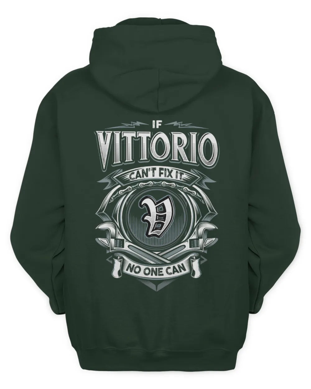 VITTORIO AP81-K4-626 - Personalized Ahmed Quote Apparel “If Ahmed Can't Fix It, No One Can” - Unisex Hoodie - Forest Green
