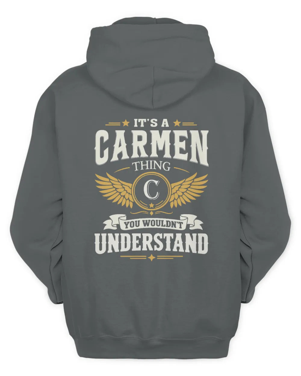 CARMEN KT06-M008 It’s a [NAME] Thing – You Wouldn’t Understand | Personalized Vintage T-Shirt - Unisex Hoodie - Charcoal