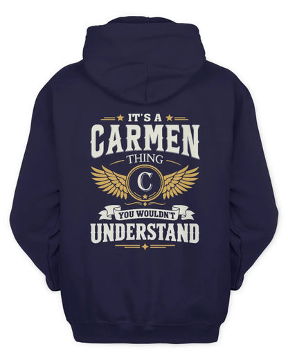 CARMEN KT06-M008 It’s a [NAME] Thing – You Wouldn’t Understand | Personalized Vintage T-Shirt - Unisex Hoodie - Navy