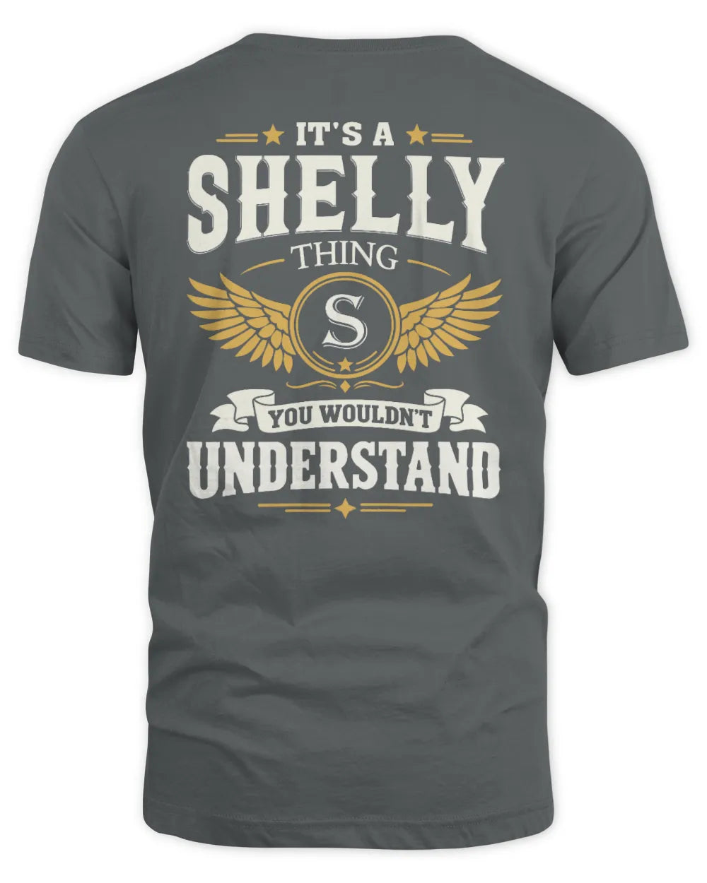 SHELLY KT06-M008 It’s a [NAME] Thing – You Wouldn’t Understand | Personalized Vintage T-Shirt - Unisex Standard T-Shirt - Charcoal