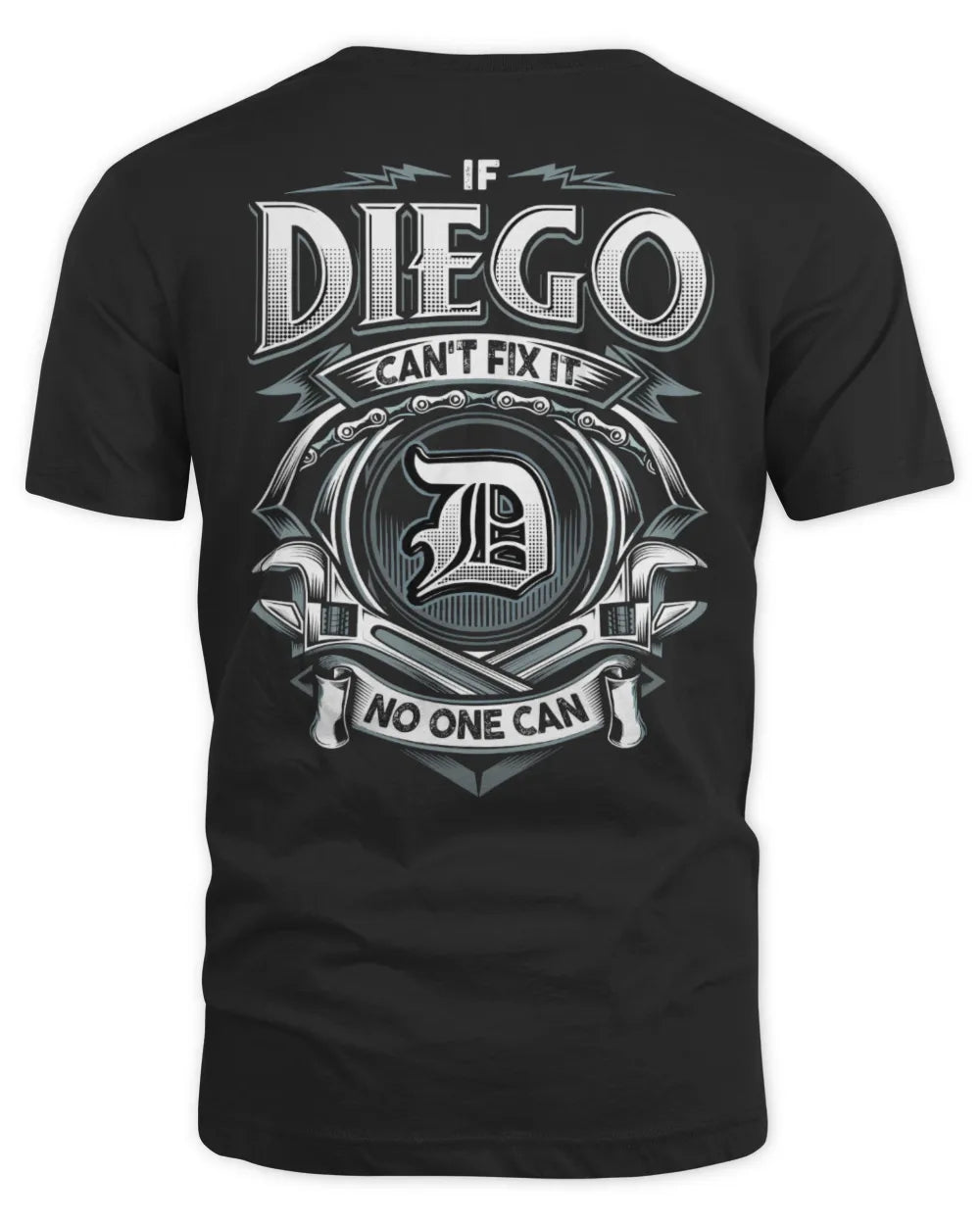 DIEGO AP81-K4-626 - Personalized Ahmed Quote Apparel “If Ahmed Can't Fix It, No One Can” - Unisex Standard T-Shirt - Black