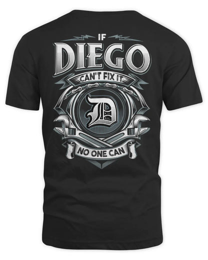 DIEGO AP81-K4-626 - Personalized Ahmed Quote Apparel “If Ahmed Can't Fix It, No One Can” - Unisex Standard T-Shirt - Black