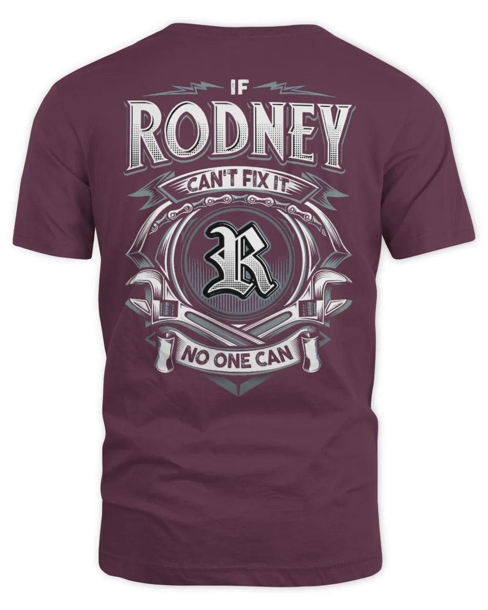 RODNEY AP81-K4-626 - Personalized Ahmed Quote Apparel “If Ahmed Can't Fix It, No One Can” - Unisex Standard T-Shirt - Maroon