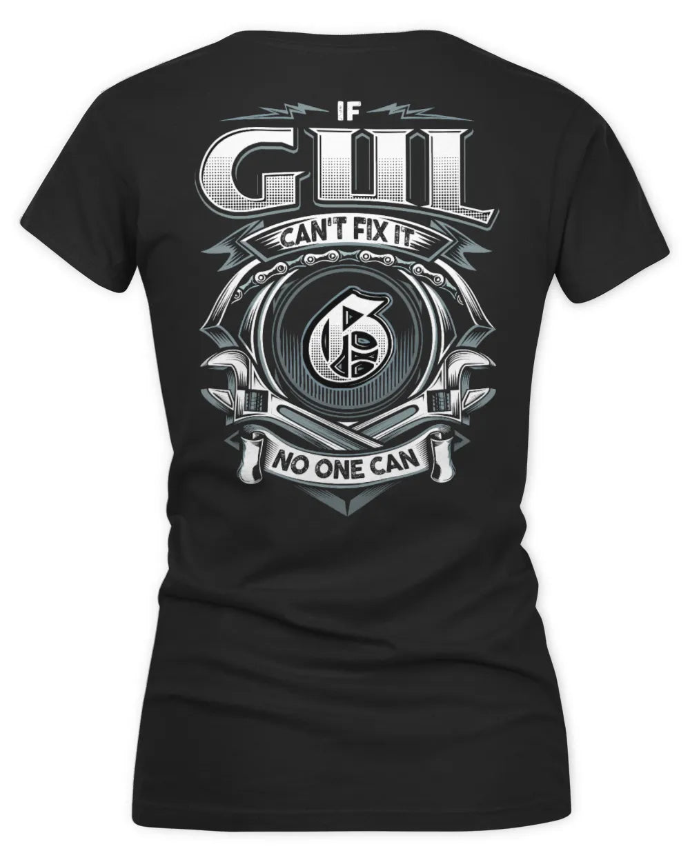 GUL AP81-K4-626 - Personalized Ahmed Quote Apparel “If Ahmed Can't Fix It, No One Can” - Women's V-Neck T-Shirt - Black
