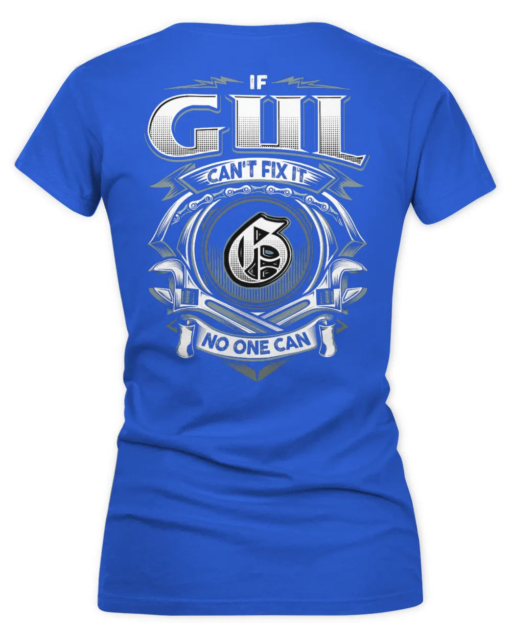 GUL AP81-K4-626 - Personalized Ahmed Quote Apparel “If Ahmed Can't Fix It, No One Can” - Women's V-Neck T-Shirt - Royal