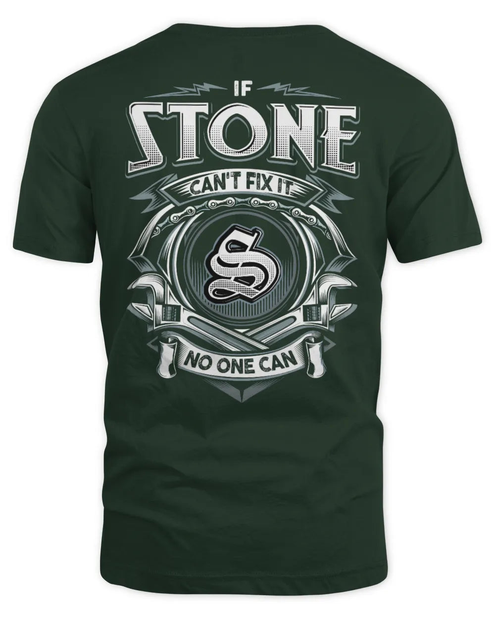 STONE AP81-K4-626 - Personalized Ahmed Quote Apparel “If Ahmed Can't Fix It, No One Can” - Unisex Standard T-Shirt - Forest Green