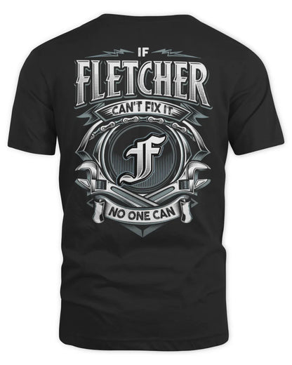 FLETCHER AP81-K4-626 - Personalized Ahmed Quote Apparel “If Ahmed Can't Fix It, No One Can” - Unisex Standard T-Shirt - Black