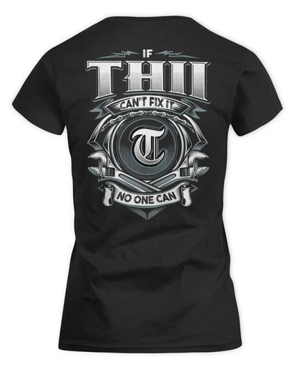 THII AP81-K4-626 - Personalized Ahmed Quote Apparel “If Ahmed Can't Fix It, No One Can” - Women's Standard T-Shirt - Black